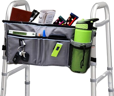 Walker Bag for All Walkers with Cup Holder, Pockets, Senior Caddy, Water Proof
