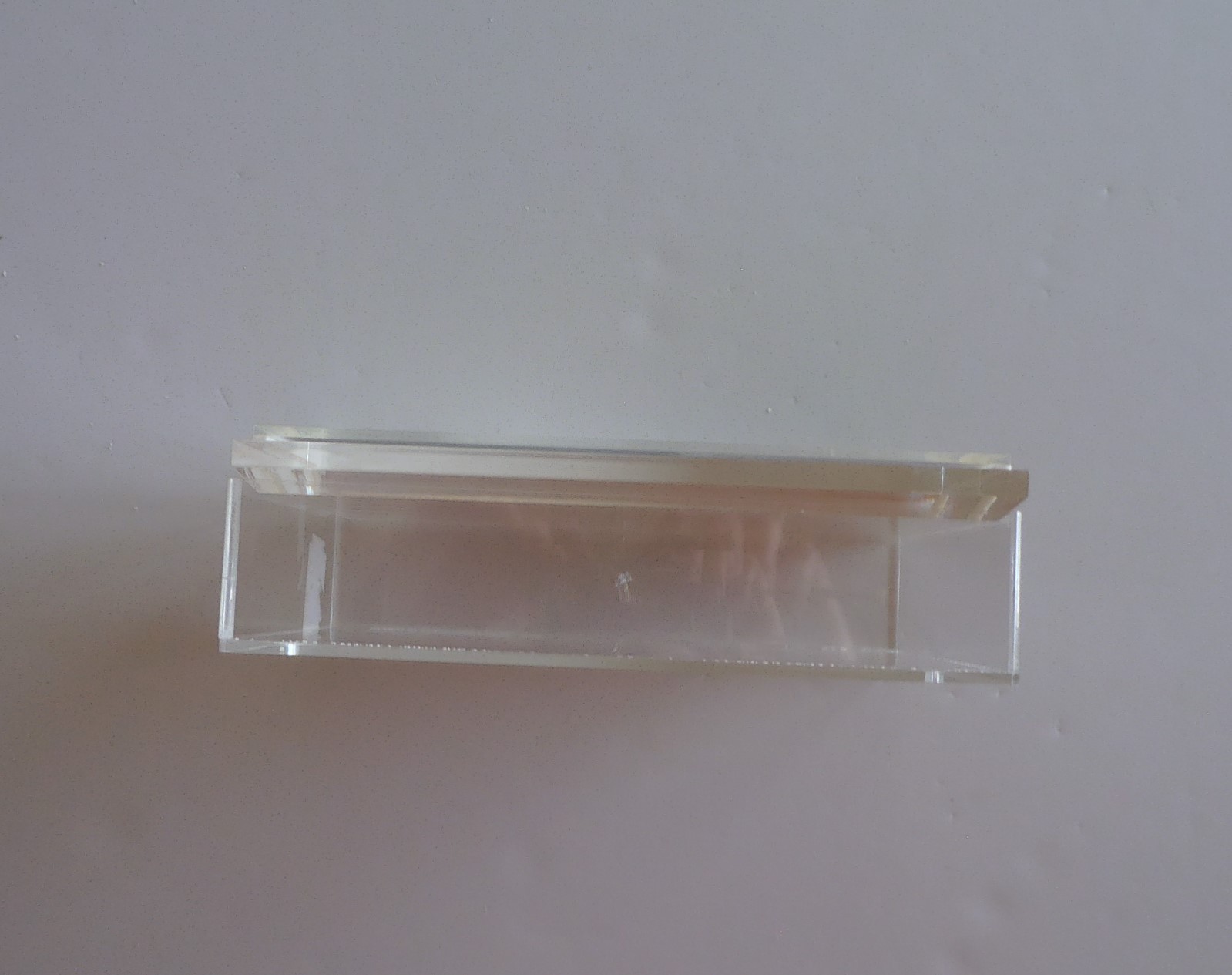 Plexiglass Wedding Invitation, Picture Souvenir Trinket Box Never used, Stored