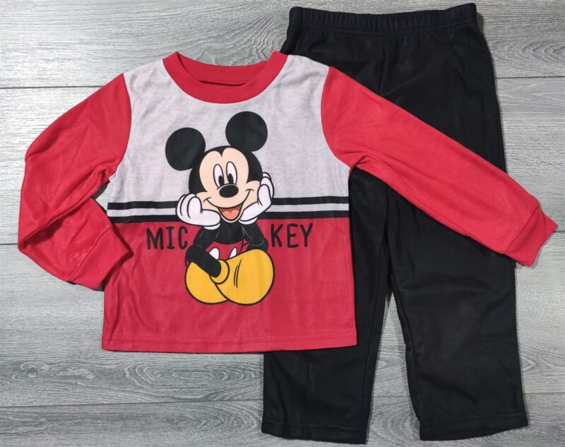 Mickey Mouse Pajamas 5t Toddler Boys Disney 2-piece Shirt Pant Pj Set Gift