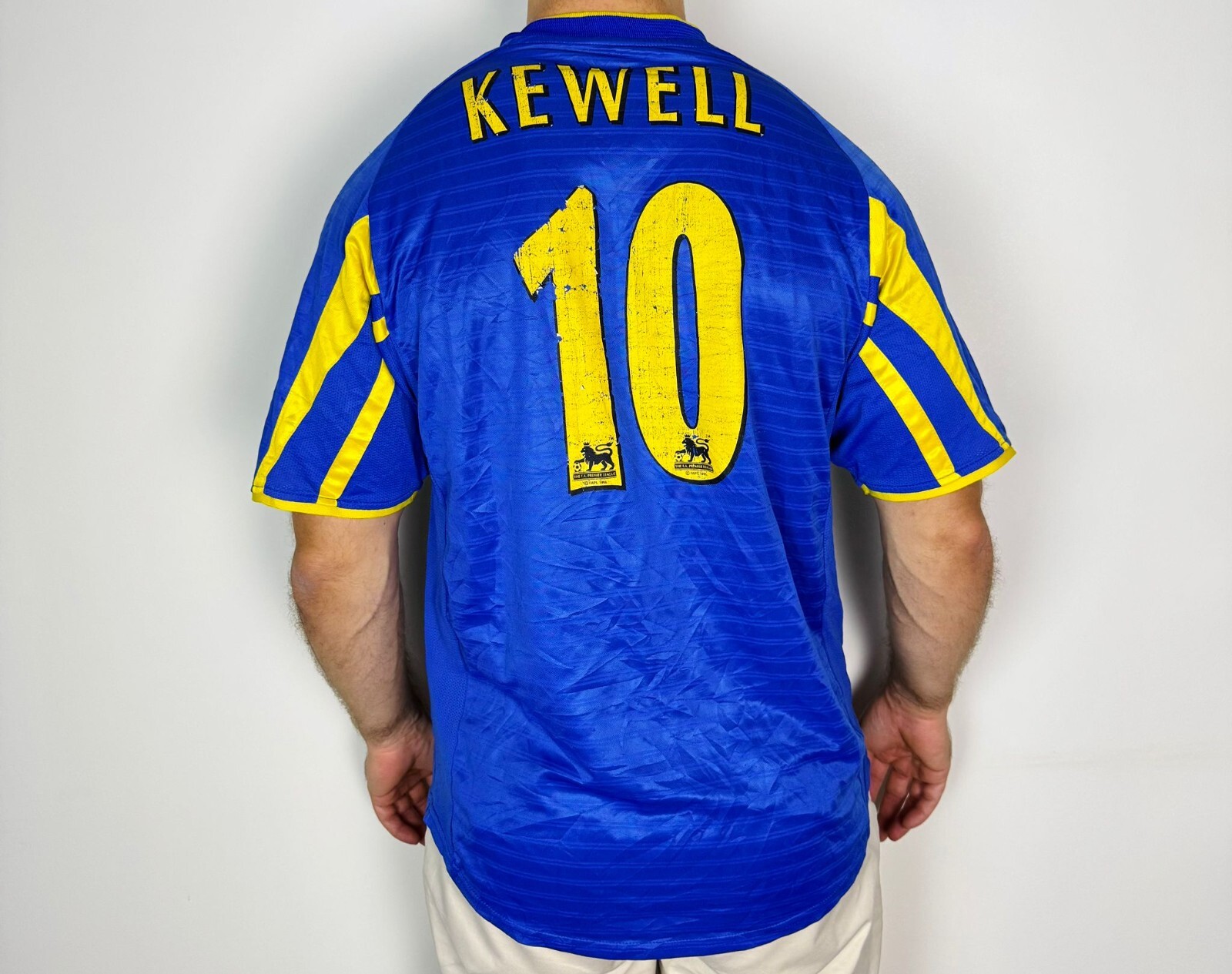 リーズユナイデット　NIKE ナイキ　ユニフォーム　キューウェル KEWELL Leeds 2001 2003 third nike football shirt soccer jersey M