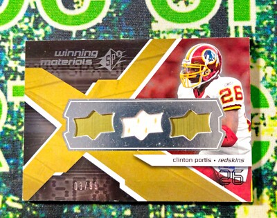 2008 Upper Deck SPX Clinton Portis Winning Materials Game-Used Patch SP #03/99