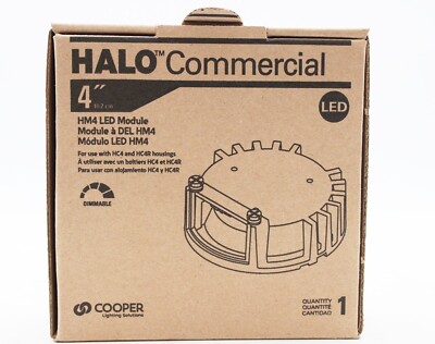Halo Commercial 4-inch LED Module, 500-2500 lumens, 90CRI, 5000K CCT.