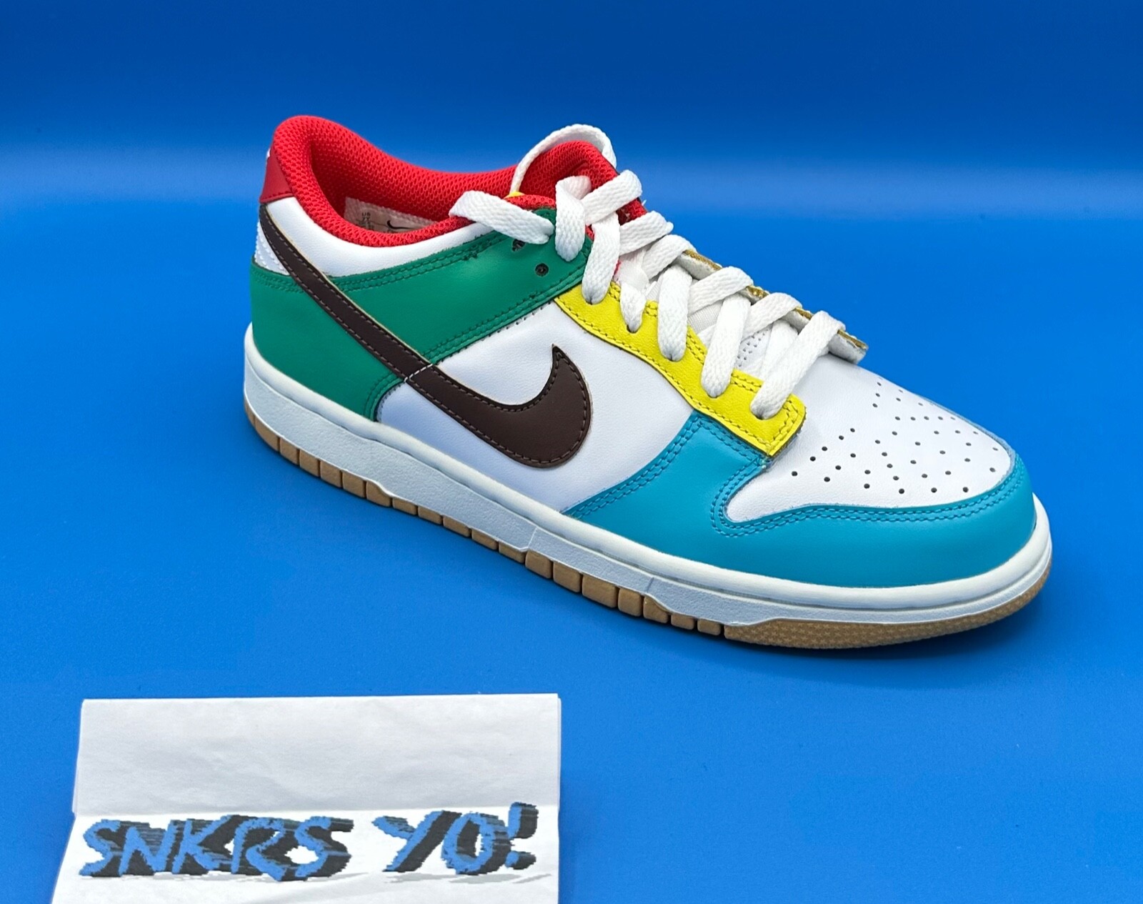 Nike Dunk Low Free 99 White (CZ2496-100) Grade School Size 7
