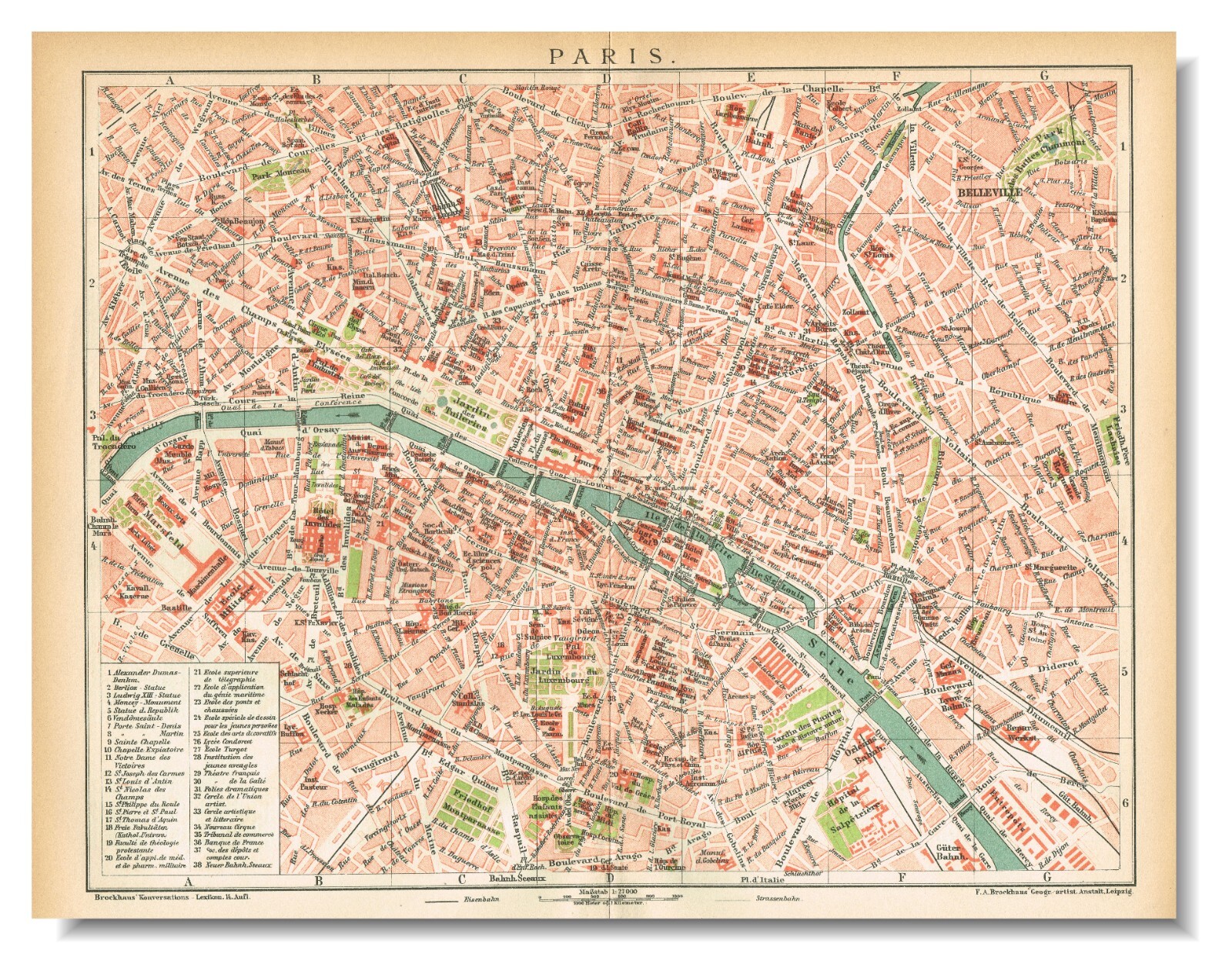 フランスアンティーク　MAP antique-1838-map-of-france-1466