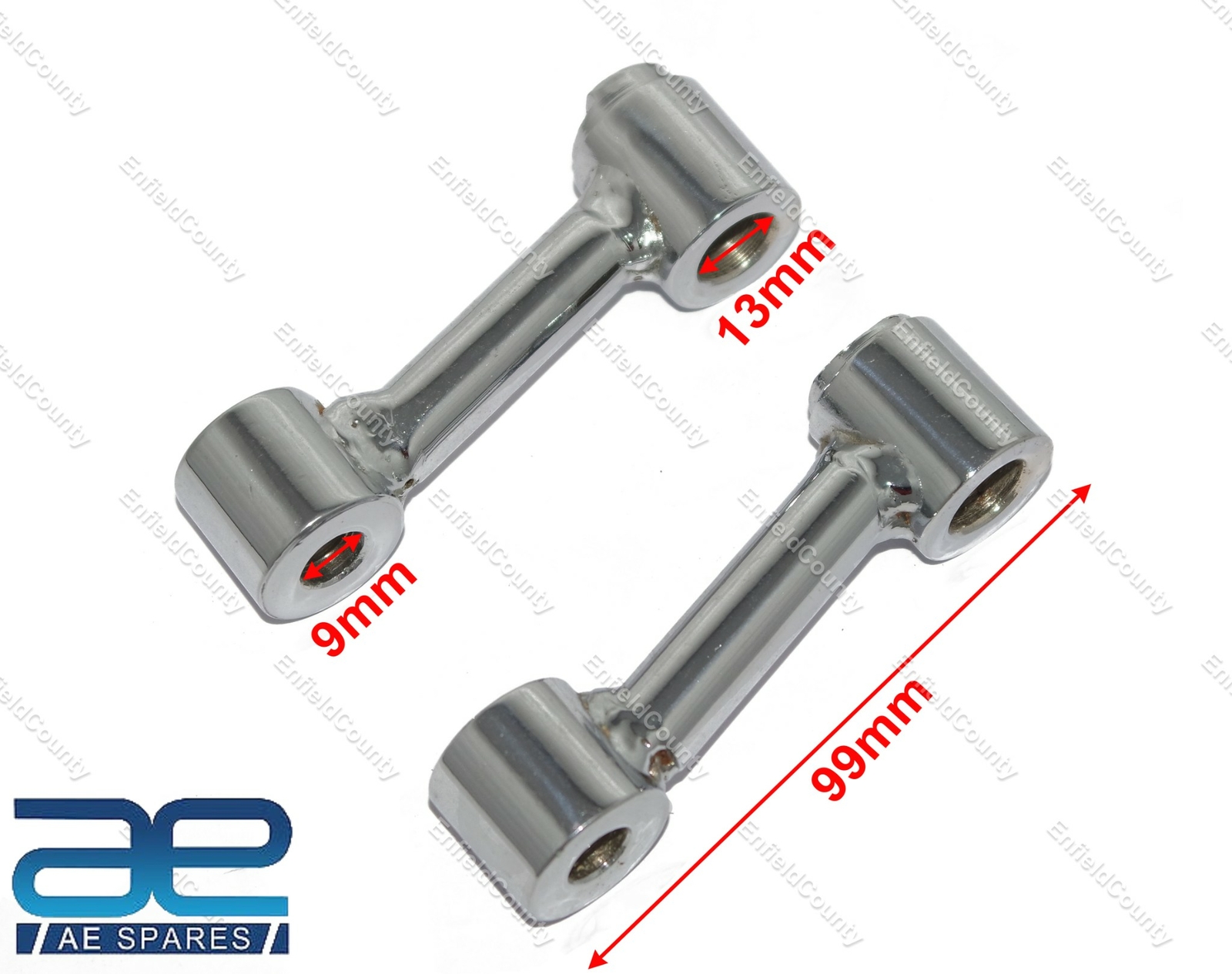 For Royal Enfield Bullet 500 Rear Foot Rest Peg Support Kit Chrome 145541/A RH  145540/A LH