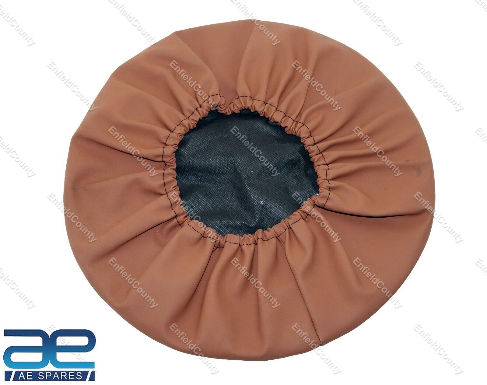 Vespa Tan Color 10" Inch Spare Stepney Wheel Cover With Pocket  