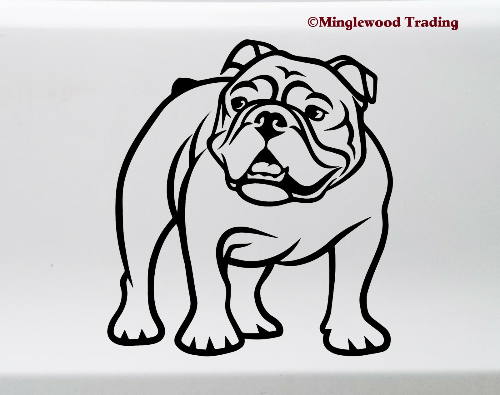 Winston & Bear 3D Bulldoggen Aufkleber – 2 Stück Lustige Hundedeko Für Wand, Auto & Mehr