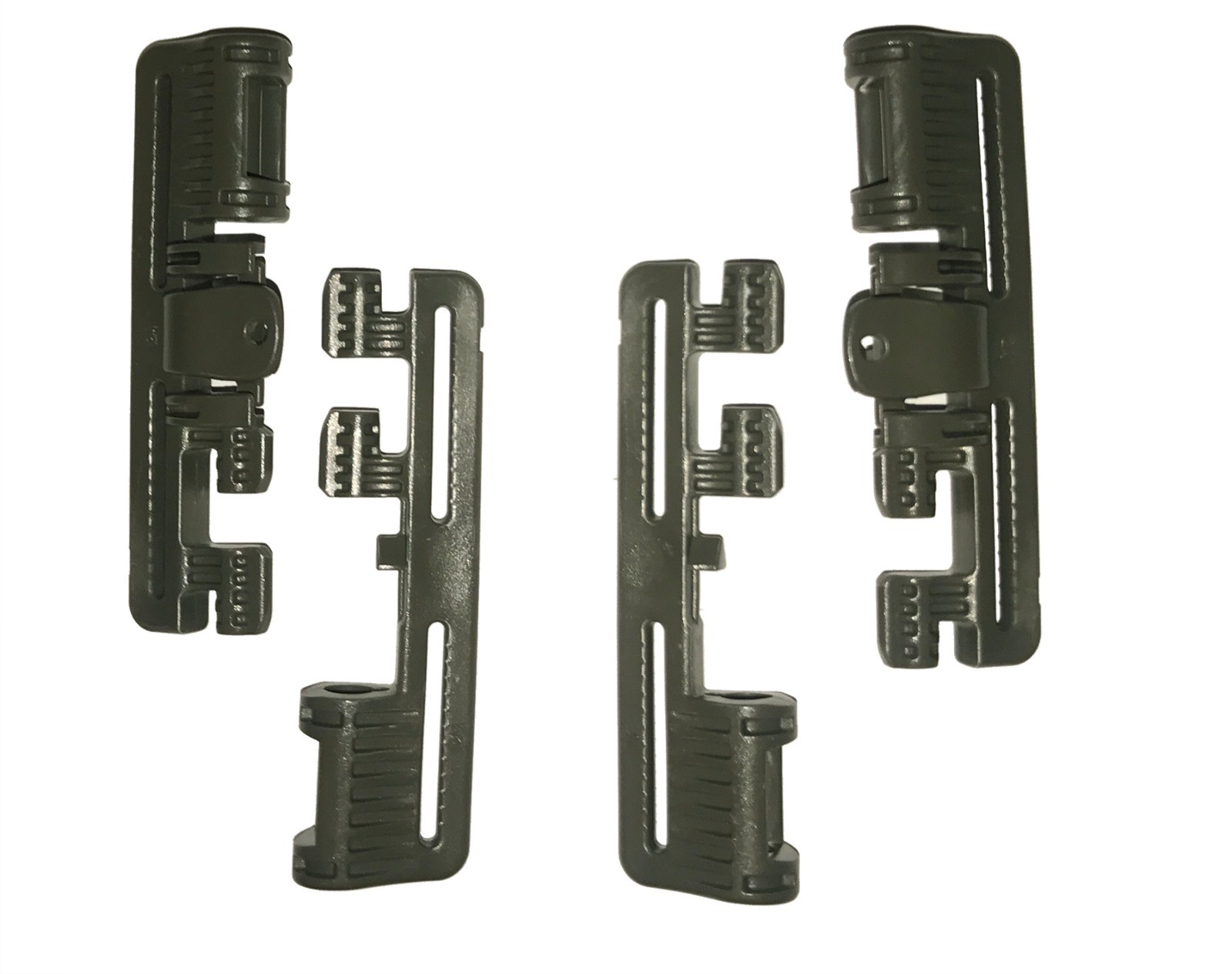 Pair of Green ROC 80 Rapid Open Connector , Tactical Quick Release