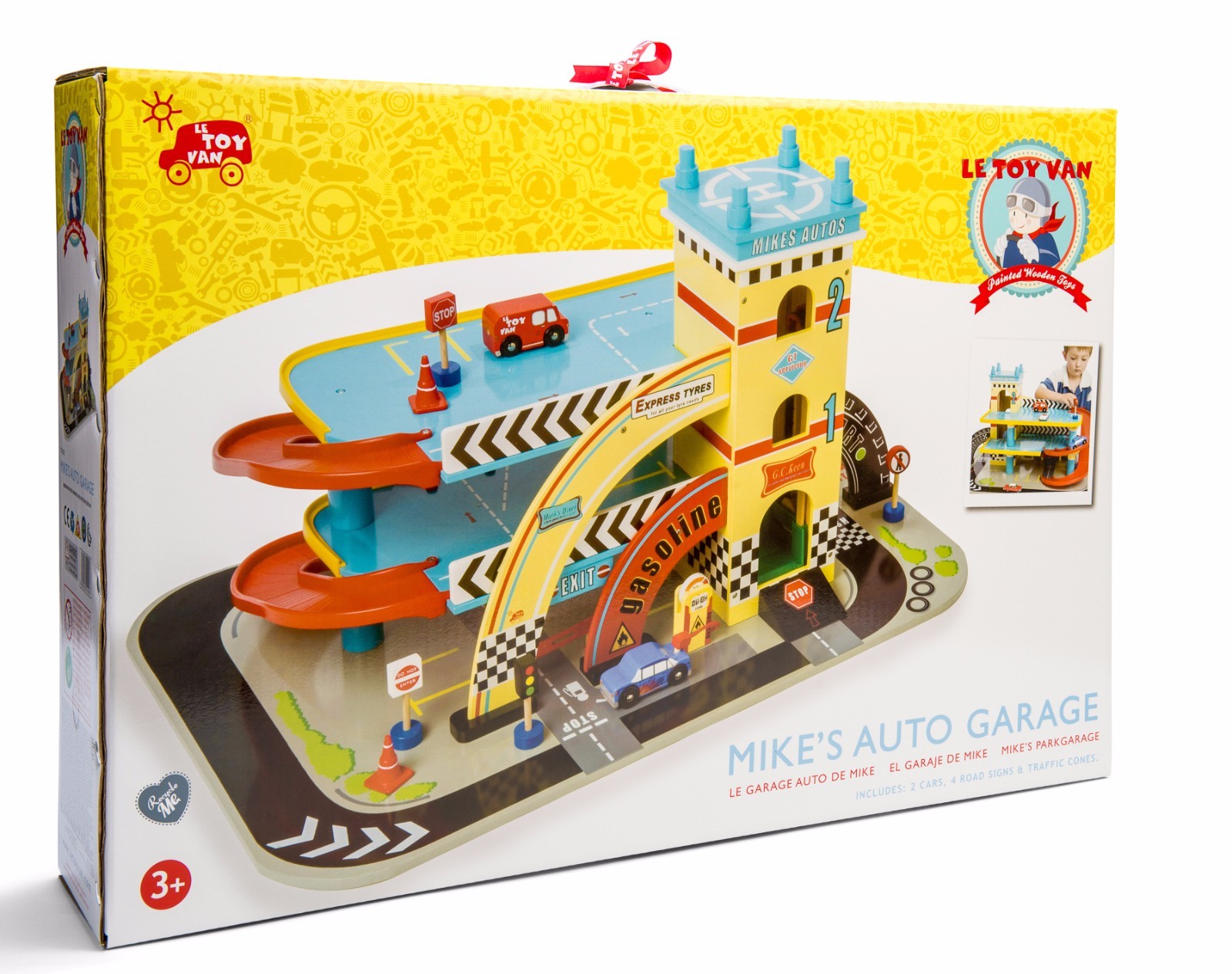 New Le Toy Van Mikes Auto Car Wooden Garage Mike's 5060023414203 | eBay
