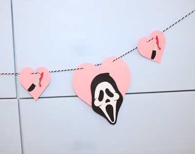 Ghost Face Scream Halloween Banner, Scream Party, Killer Decor, 7ft Length