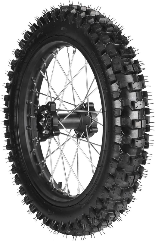 90/100-16 Rear Wheel Tire and Rim Inner Tube with 15Mm Bearing Assembly for Pit