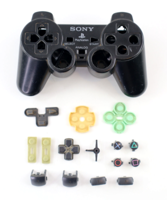 PS2 Playstation 2 Replacement Kit W/ Buttons Case Pads Triggers SCPH-10010  A