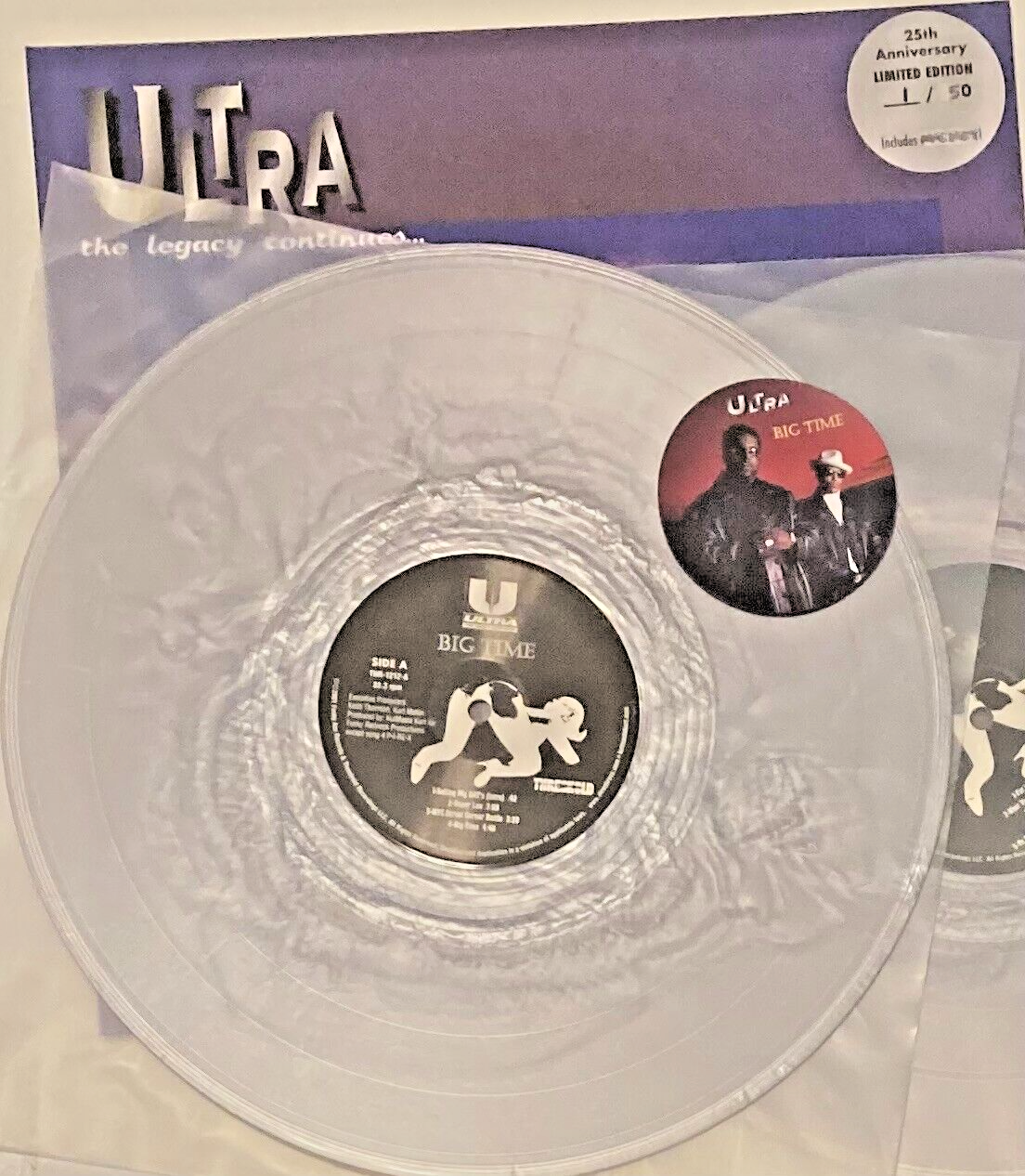 ULTRA Big Time 25th Anniv 2LP SILVER #3/50! Ultramagnetic
