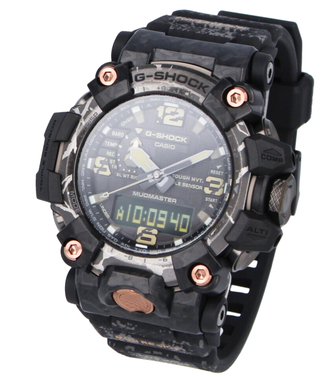 Pre-owned Casio Authentic  G-shock Mad Master Radio Controlled Gwg-2000cr-1ajf Solar Qu... In Dial Colors: Black Band Color : Black