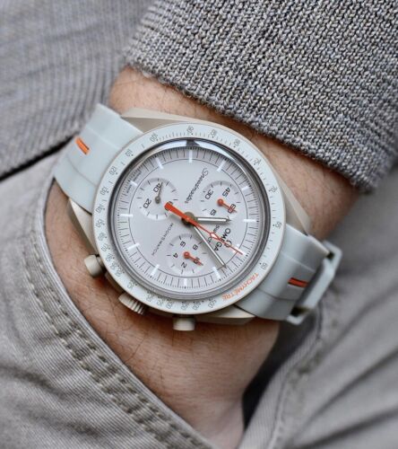 Omega x Swatch - Moonswatch - NEW BEIGE/ORANGE Mission to Omega x Swatch - Moonswatch - NEW BEIGE/ORANGE Mission to