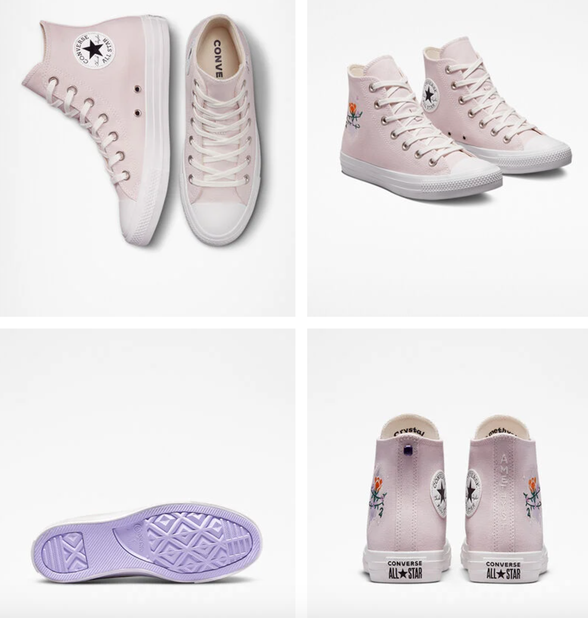 NEW CONVERSE Women CTAS Crystals Gems Studs Pearls A03740C
