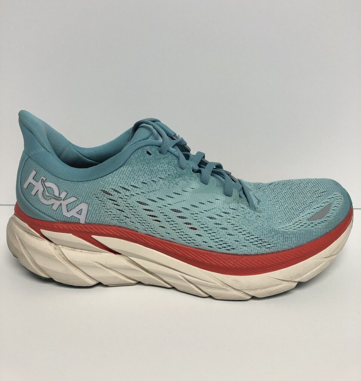 Hoka One One Women's Clifton 8, Blue Running Shoes, Size 8 M
