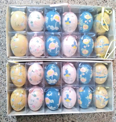 Lot of 24 RARE Vintage Deco Easter Eggs collectors NEW Nice China Art No 7113