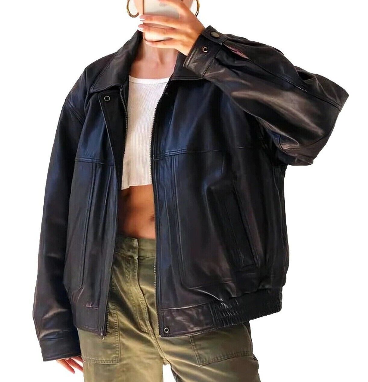 90s Ficce ショートテイラードジャケット　ブラック Vintage 80s 90s the New Age Black Leather Jacket M - Etsy