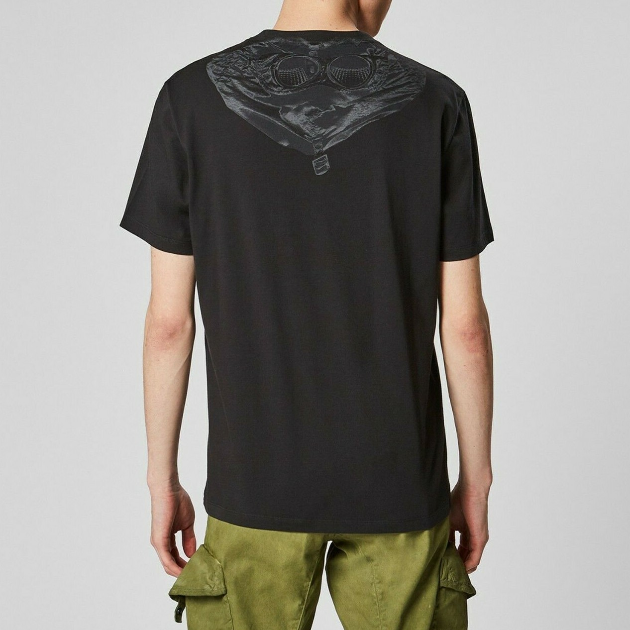 Мужская футболка с принтом в очках CPCompany NEW AUTHENTIC Black 08CMTS108A 005100W999, Черный, C.P.Company 08CMTS108A 005100W999