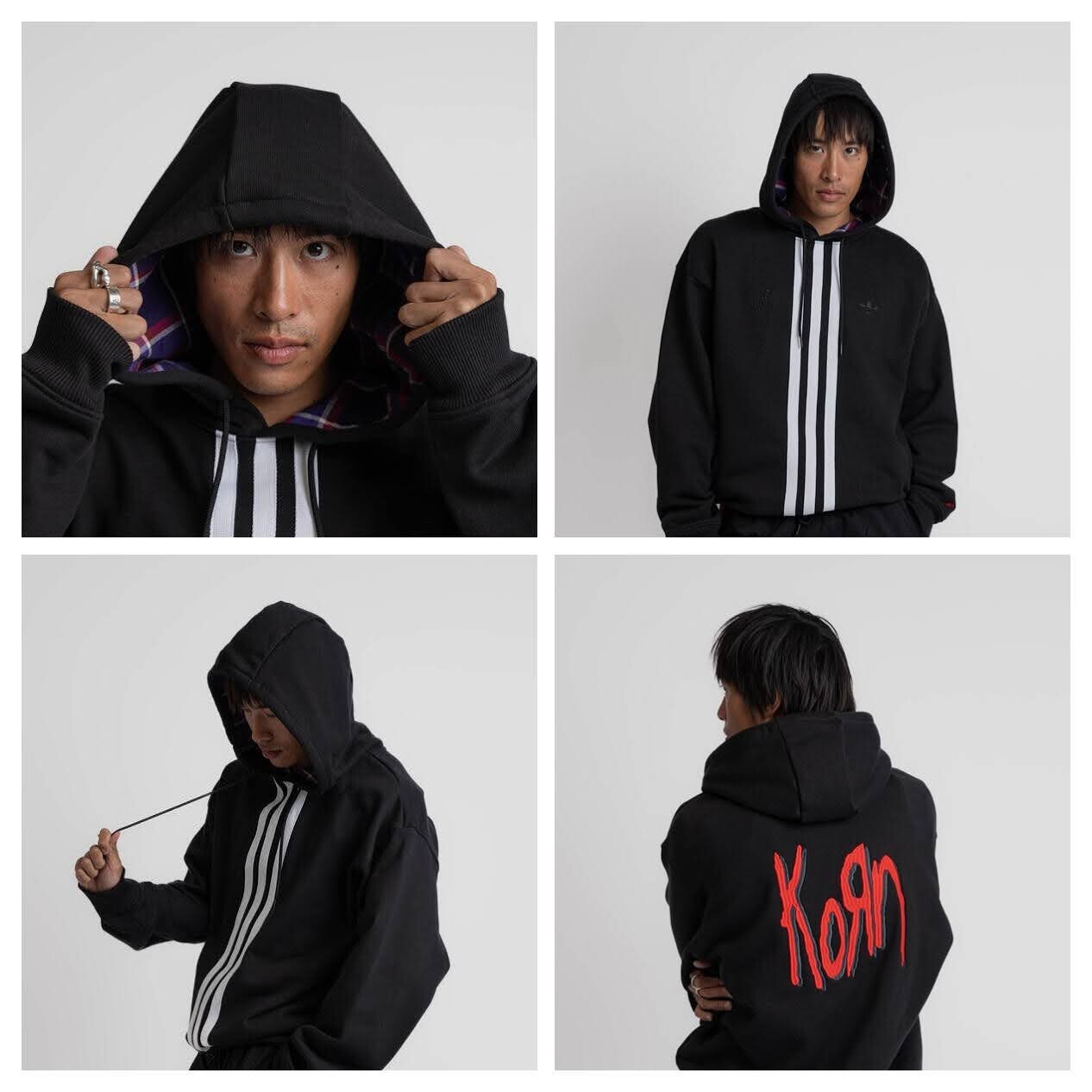 Pre-owned Adidas Originals Korn Adidas Hoodie Size Large 2024 Ultra Rare/early New, Sealed In Og Pkg N Hand In Black