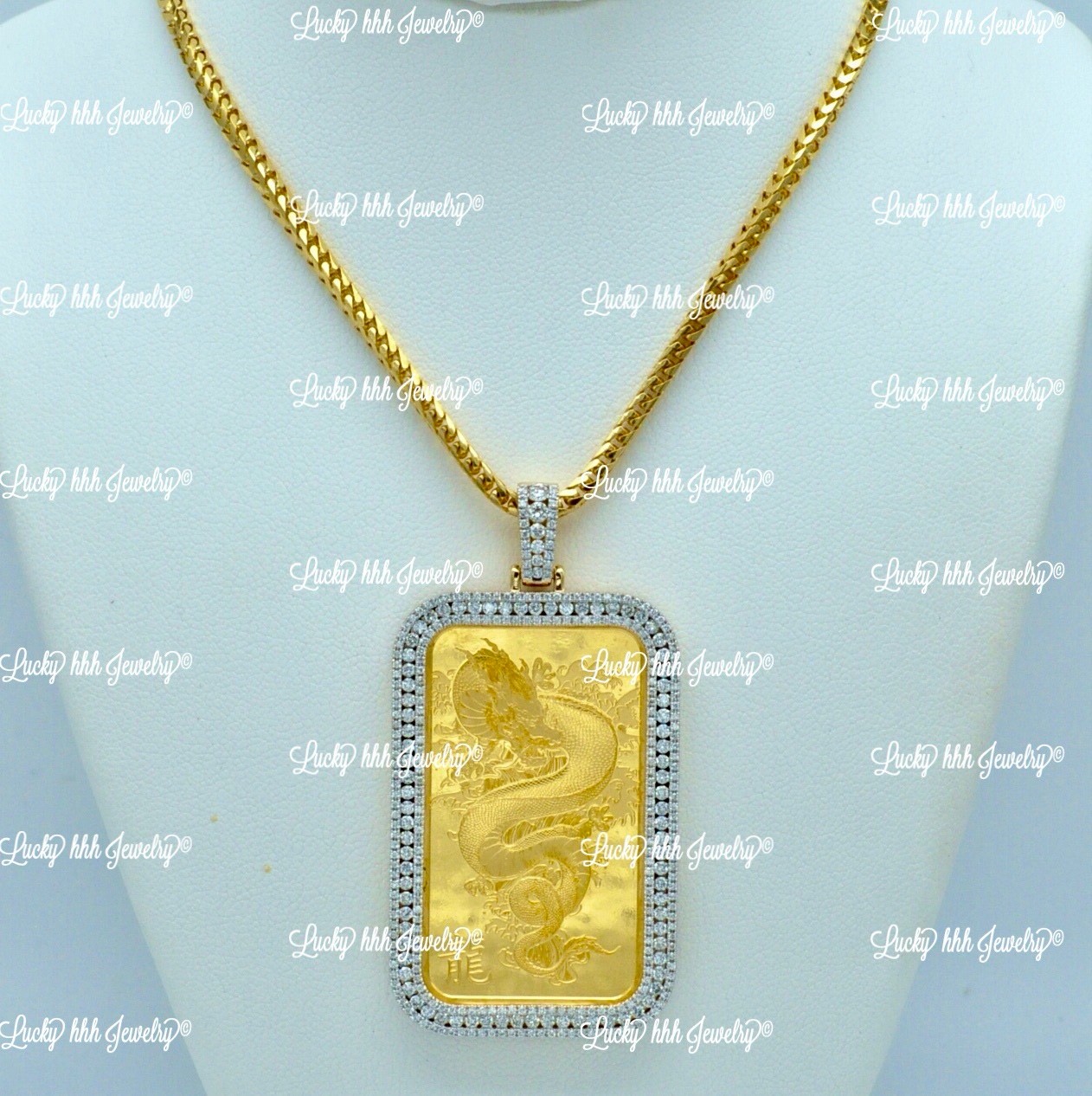 アクセサリー CREDIT SWISS / FINE GOLD 999.9 Pendant 1 Gram 999.9 Bar Diamond Credit Suisse Gold Pendant 14K Rope