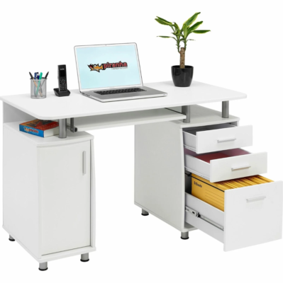 Computer desk with filing drawer deals