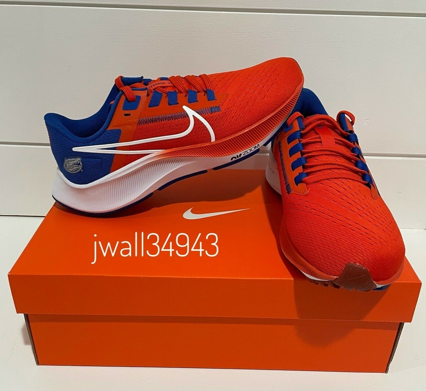 unisex nike white florida gators pegasus 37 running shoes