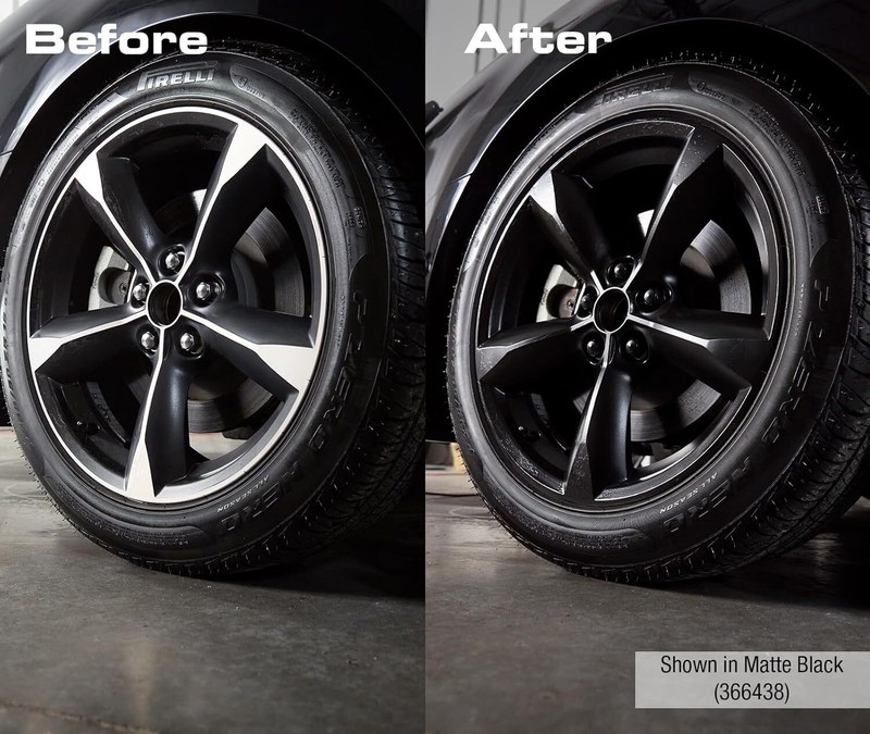 368076 High Performance Wheel Spray Paint, 11 Oz, Gloss Black