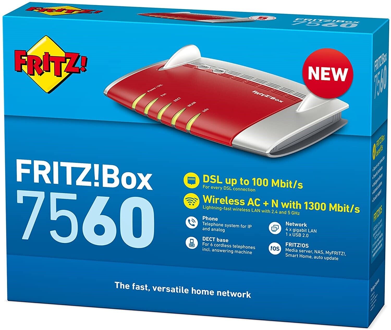 AVM FRITZ!Box 7560 INTERNATIONALE EDITION/OVP VDSL DSL Modem