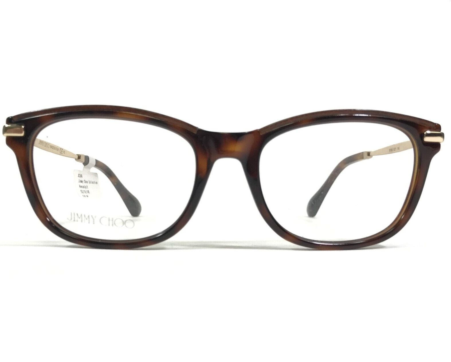 HK　JIMMY CHOO Jimmy Choo Eyeglasses Frames JC248 OCY Brown Tortoise Gold Cat Eye