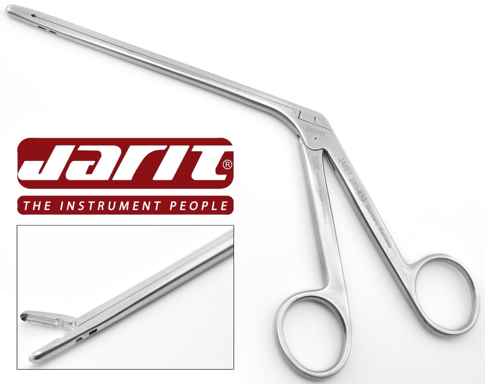 JARIT 280-410 Surgical Love Gruenwald Pituitary Straight Rongeur 3x10mm Bite 5 JARIT 280-410 Surgical Love Gruenwald Pituitary Straight Rongeur 3x10mm Bite 5