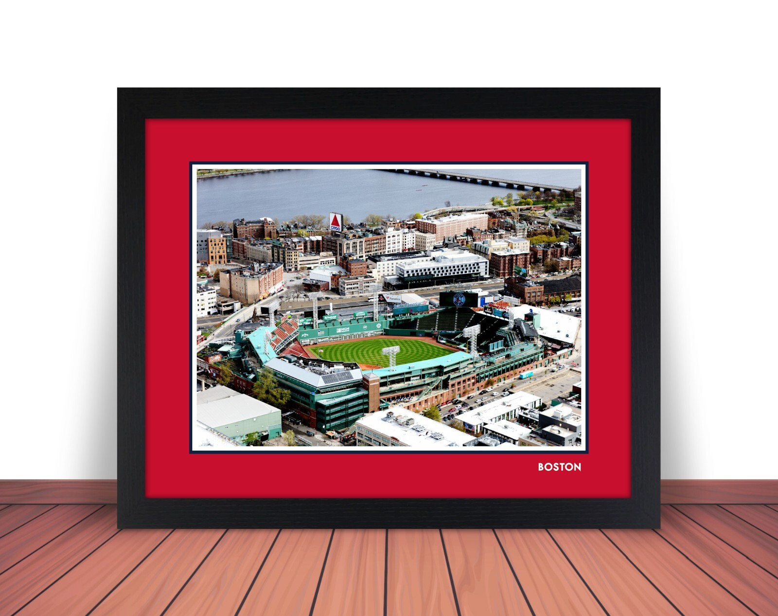 MLB フェンウェイパーク　フレーム Framed FENWAY PARK Photo BOSTON RED SOX Stadium Picture