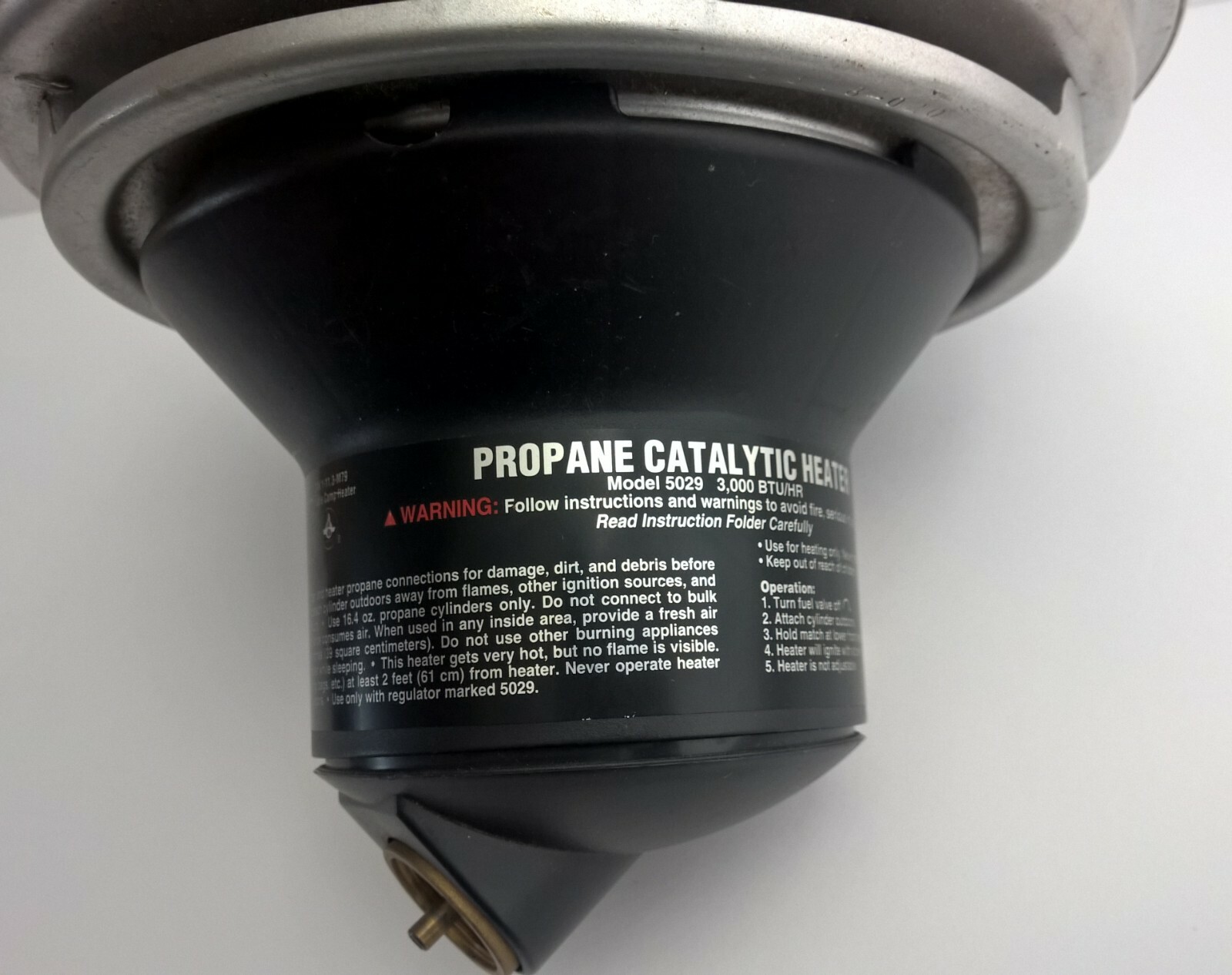 COLEMAN GOLFCAT GOLF CART CATALYTIC PROPANE HEATER MODEL 5029 3000 BTU