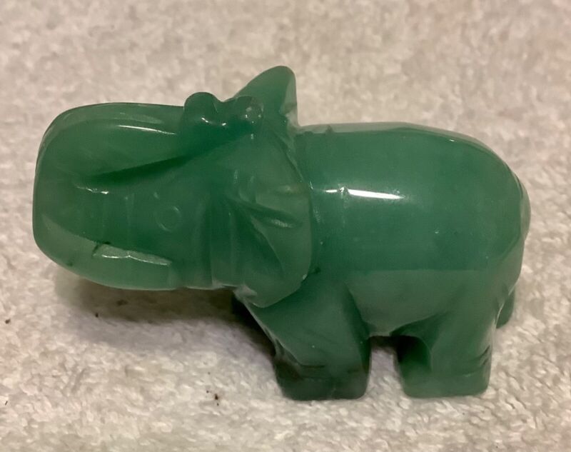 Jade Elephant Figurine