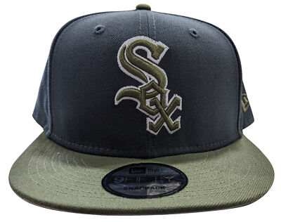 Мужская кепка New Era 9Fifty MLB Chicago White Sox стального/оливкового цвета (60277626) -
