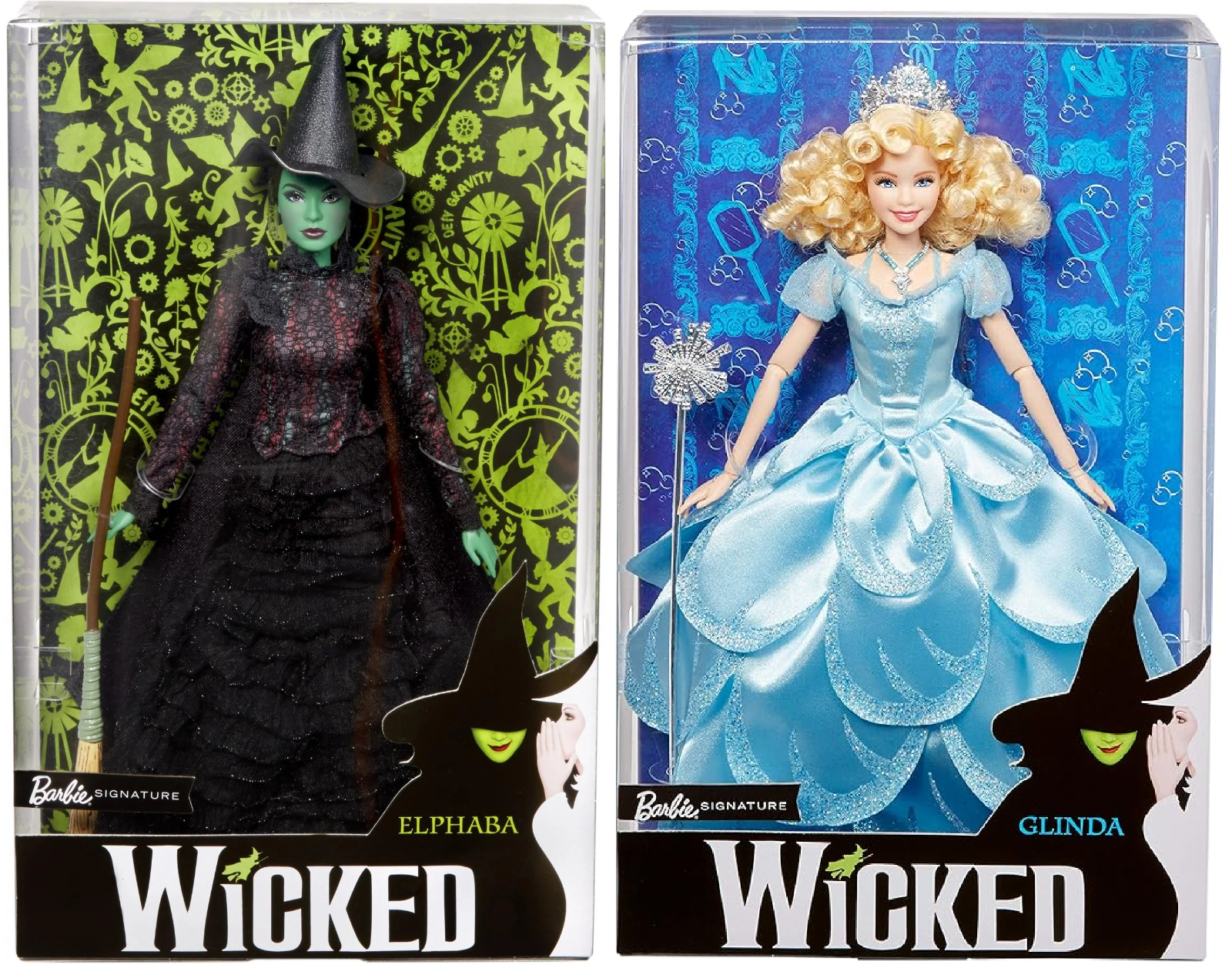 Barbie Signature Wicked Glinda Elphaba Dolls 2018 Musical Broadway eBay