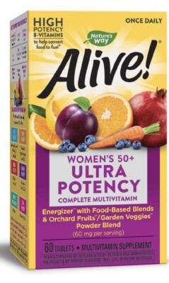 Nature S Way Alive! Women S 50+ Ultra Potency Complete Multivitamin, High Potenc