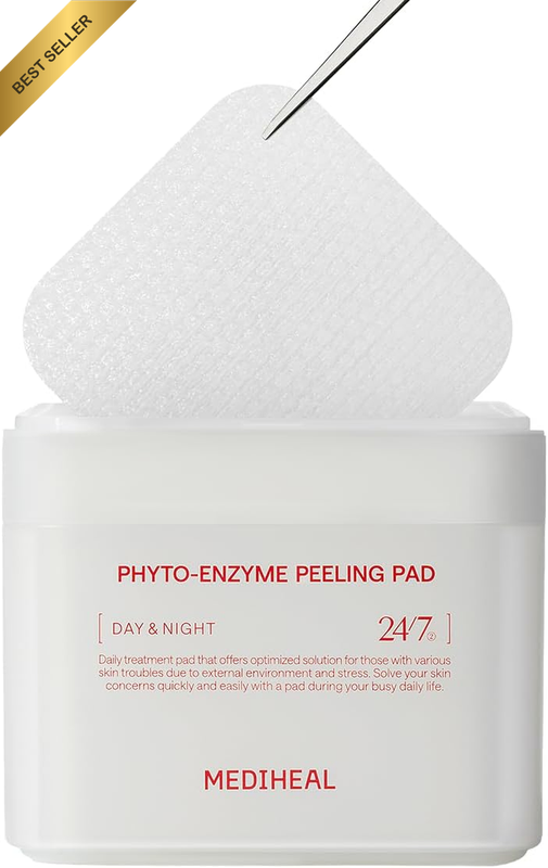 Mediheal Phyto‑Enzyme Peeling Gauze Pads 90ct Vegan Exfoliate Tone Pores