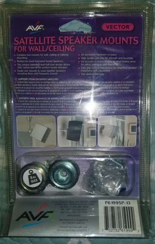 Vector Satellite Speaker Mounts for Wall / Ceiling