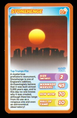 1 x info card about Stonehenge in Wiltshire - R049