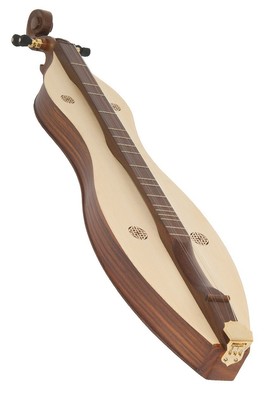 EMMA 4 STRING SOLID SPRUCE TOP DELUXE MOUNTAIN DULCIMER w/ KNOTWORK DESIGN