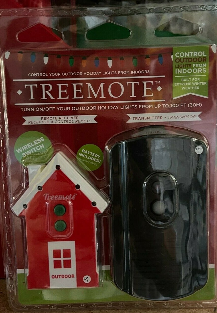 Treemote Outdoor Wireless Remote Switch for Christmas Lights and Other Lights