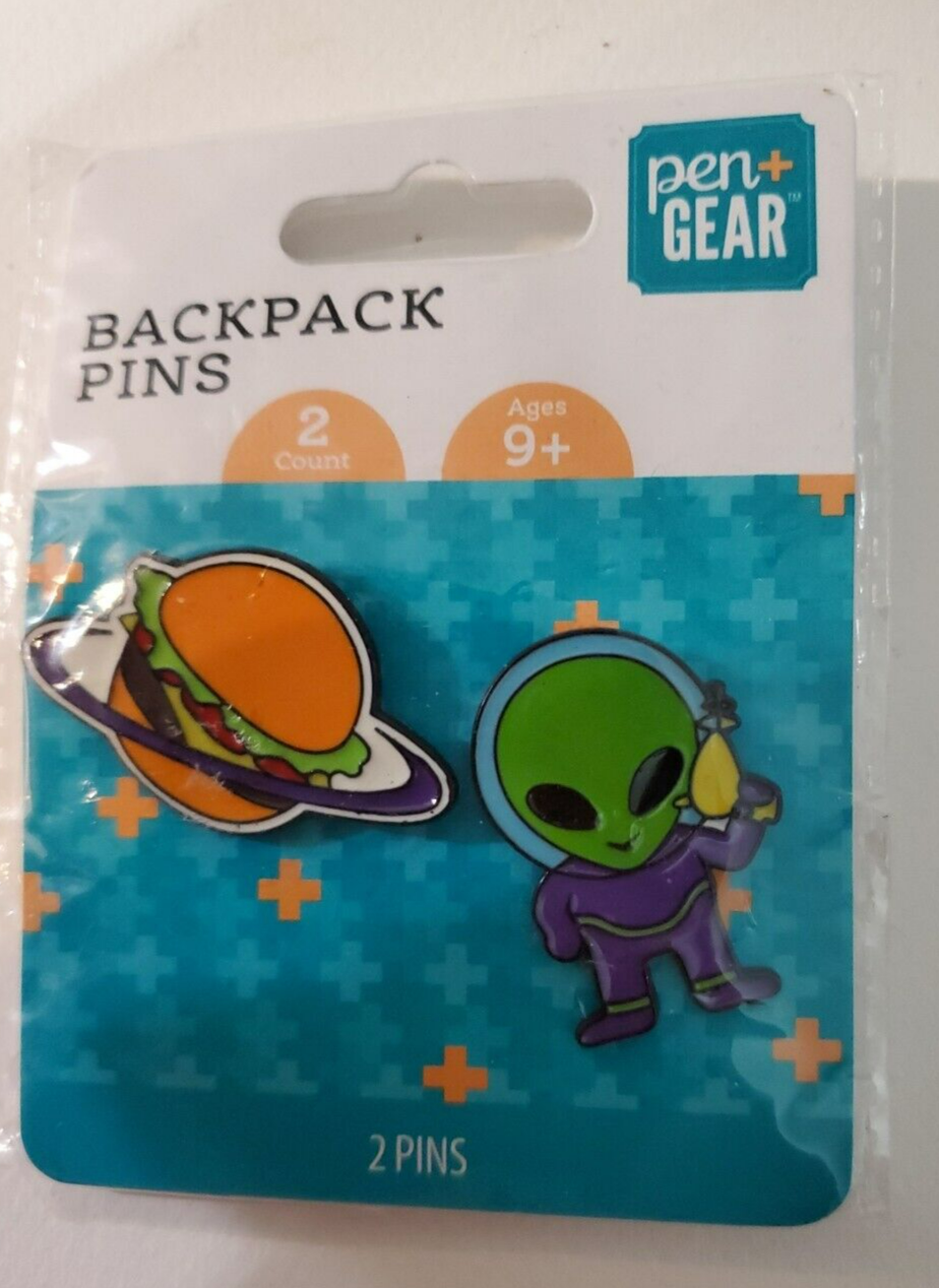 Pen + Gear Back Pack Pins  4 Packages- 8 Total New In Package