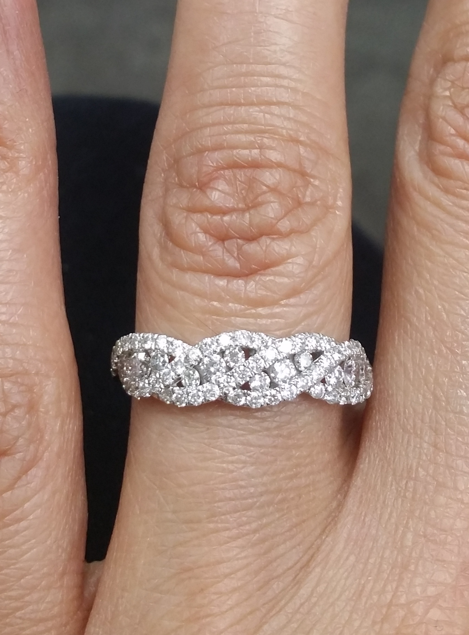 Pre-owned Handmade Deal 0.90ctw Natural Round Diamond Engagement Wedding Band In 14k Gold. In White