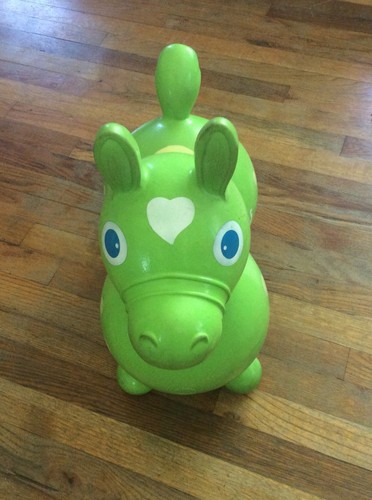 Green RODY Inflatable Bouncy Horse - Bounce & Ride Toy by LedraPlastic - Italy