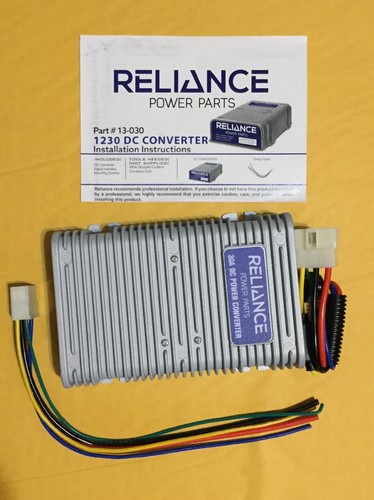 Reliance Power Parts 13-030 - 30 Amp Golf Cart Voltage Reducer 36v/48v to 12v -