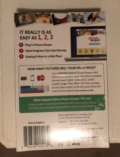 Picture Keeper 4GB Portable Flash USB Photo Backup and Storage Device