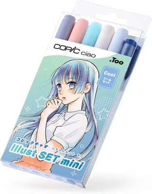 Copic Ciao Illustration Set mini 3 types / 5 marker colors + 1 multi-liner color