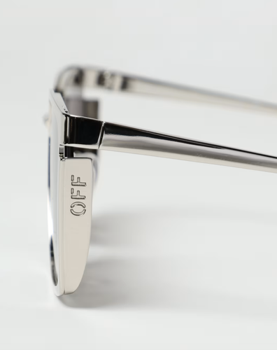 Pre-owned Off-white Oeri121s24met0017207 Yoder Silver Sunglasses